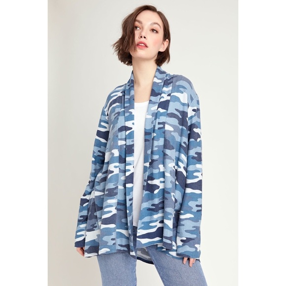 Gibson CAMO PRINT OPEN CARDIGAN 💙IN STORES💙 - Picture 3 of 3
